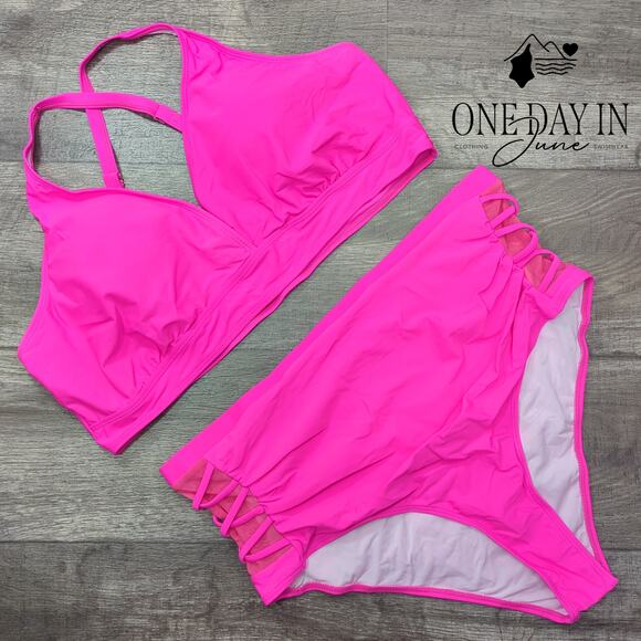 Adisputent Plus Size High Waist Bikini Swimsuit Size 4XL - Picture 1 of 4